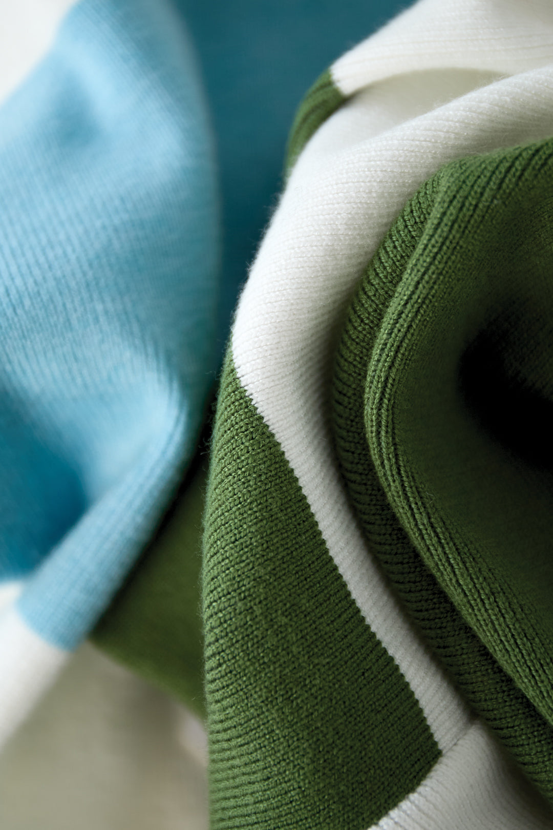 Knitted Polo Sweater Stripes 
