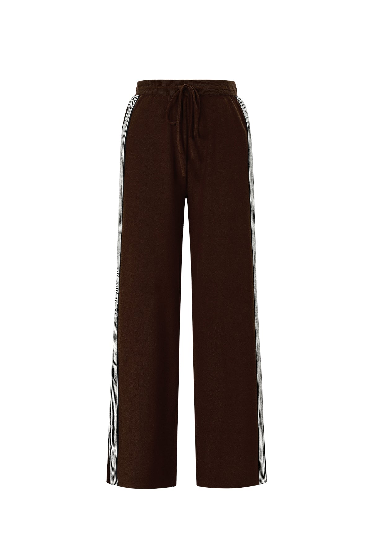 Sporty Knitted Straight Pants