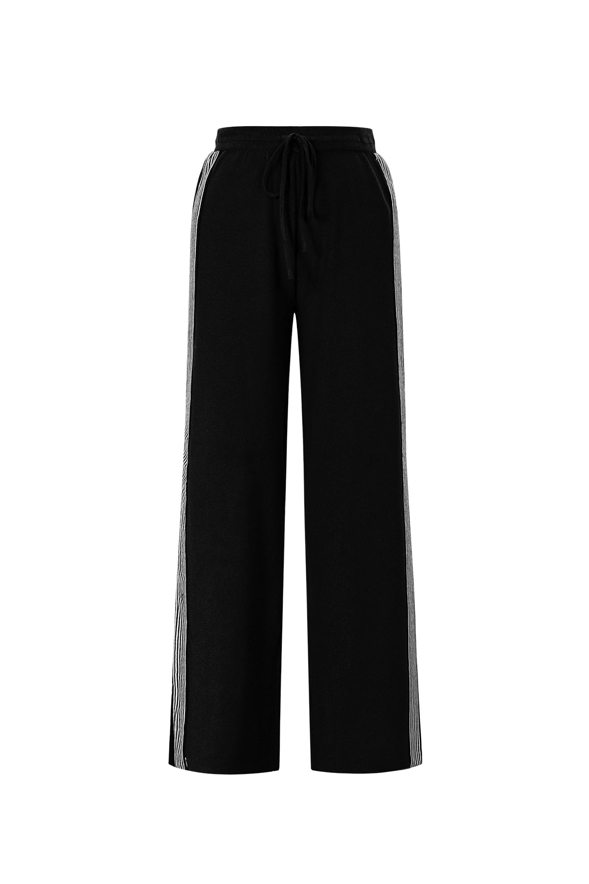 Sporty Knitted Straight Pants