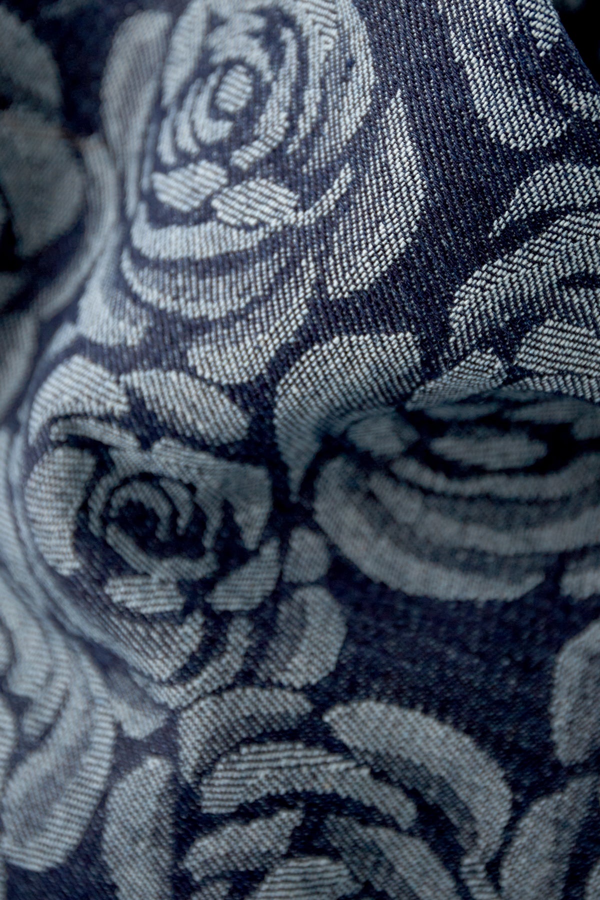 Cotton Floral Denim Pants 