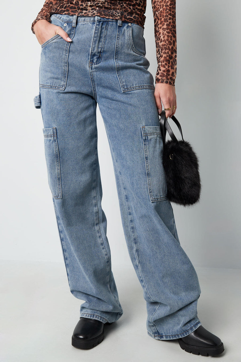 Comfortable Fit Cotton Denim Pants