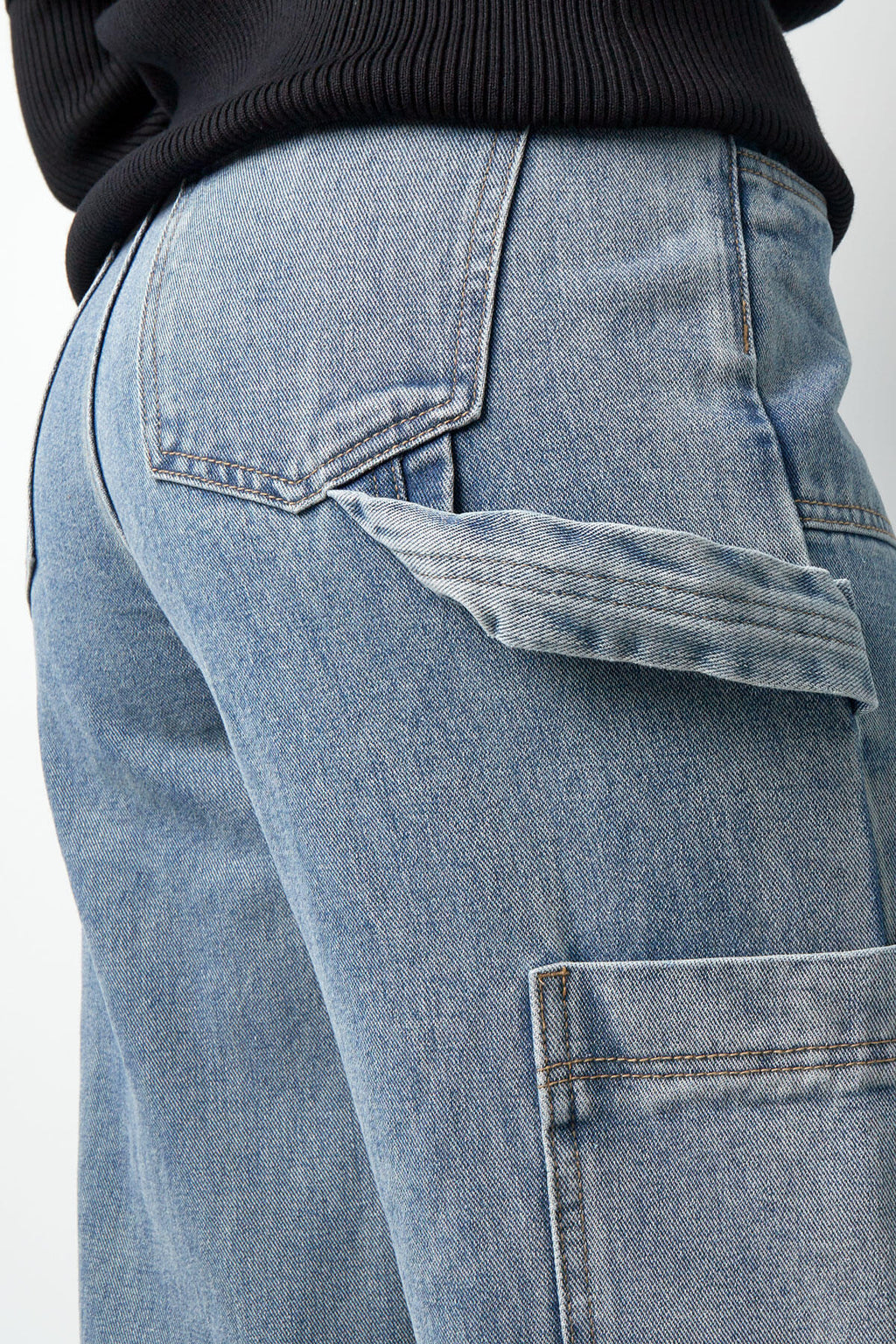 Comfortable Fit Cotton Denim Pants