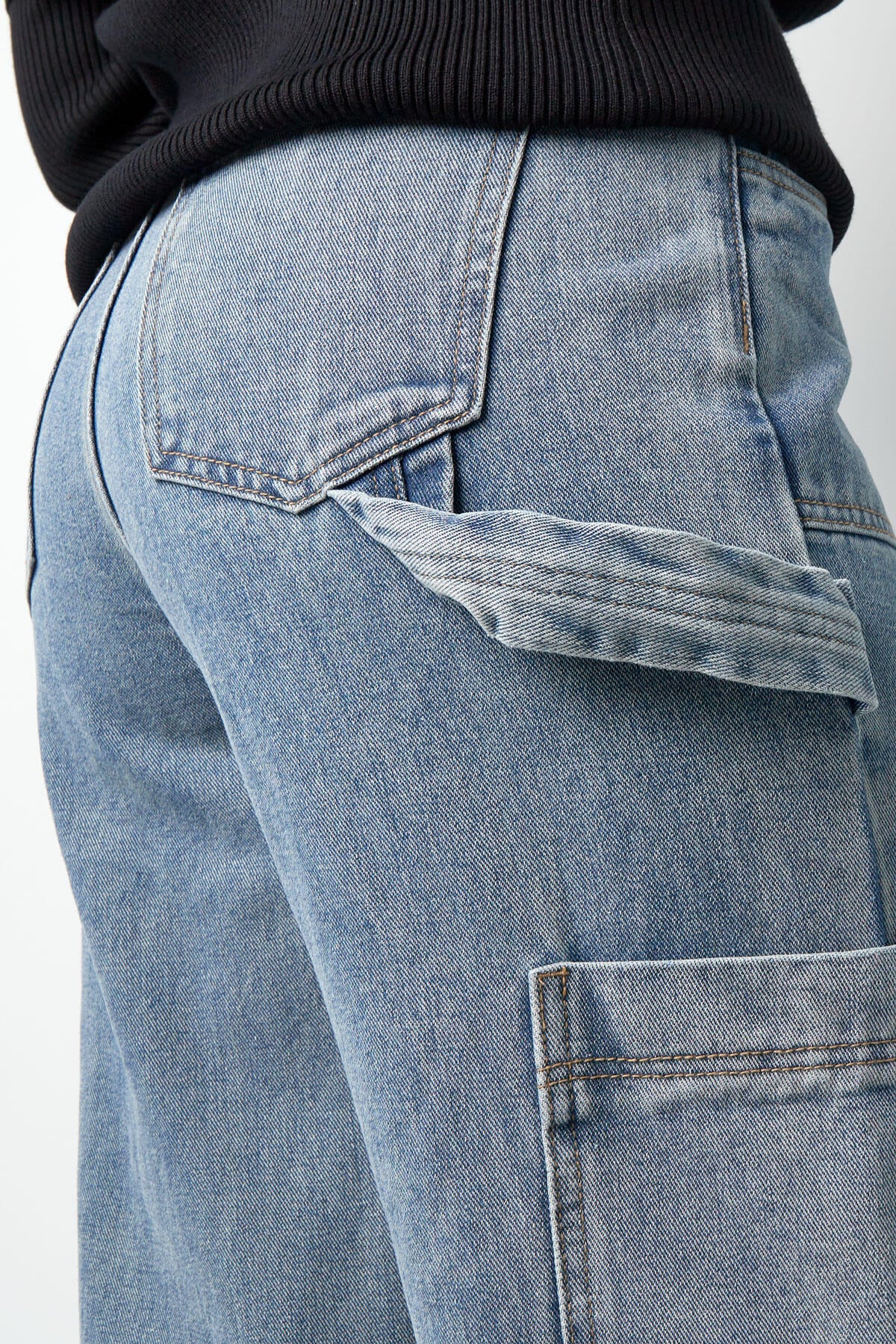 Comfortable Fit Cotton Denim Pants
