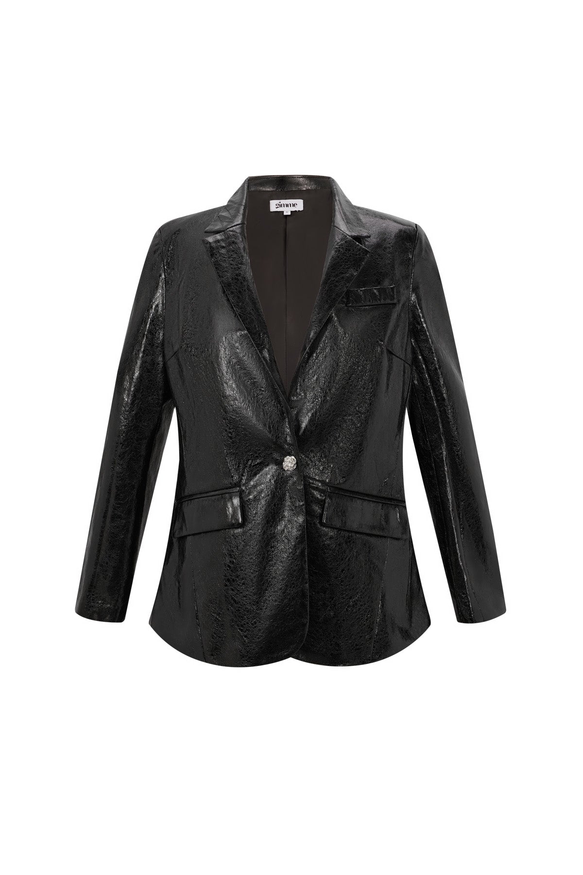 Leather Blazer Shiny 