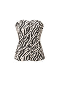 Zebra Print Bandeau Top
