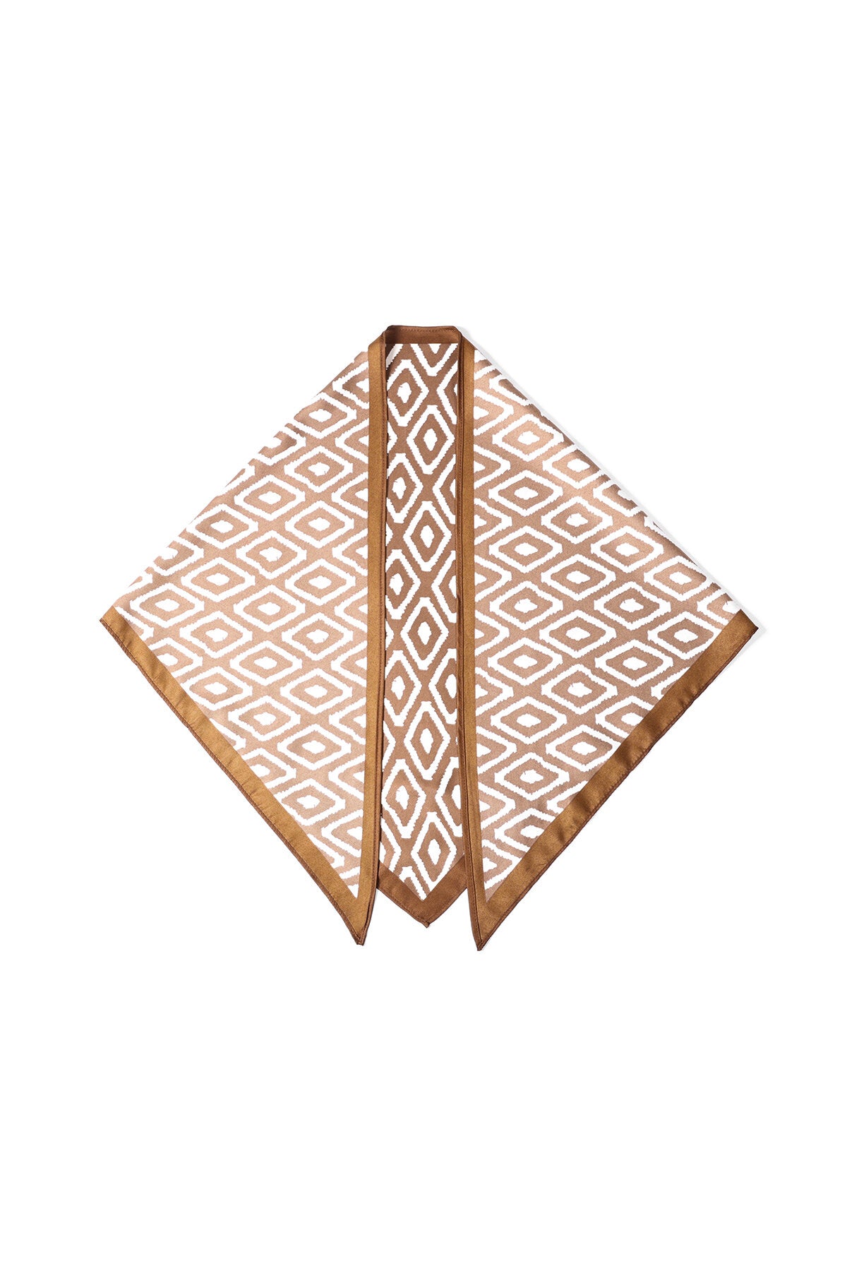 Summer Scarf in Brown and Light Green