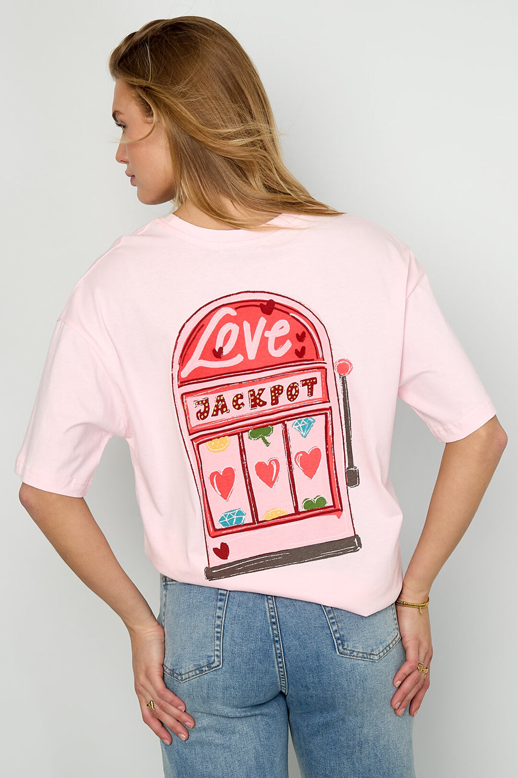 Heart Knitted Cotton T-Shirt 