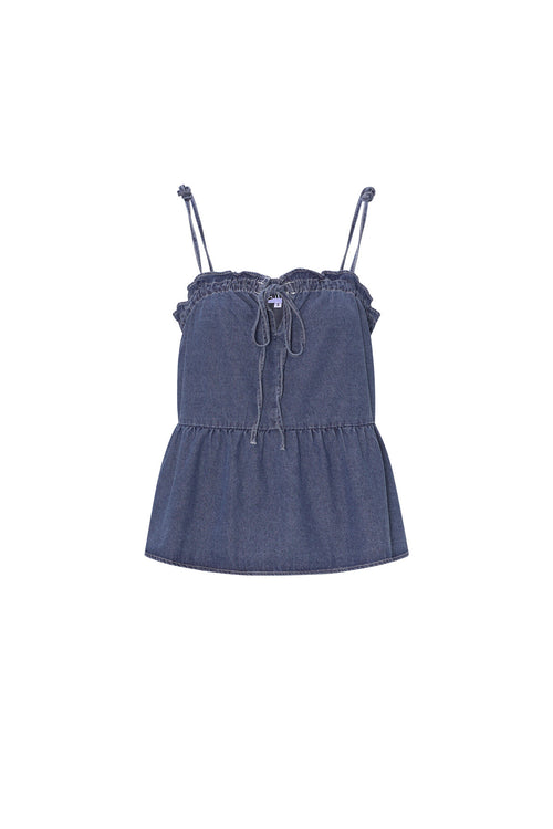 Blue Denim Top for Spring/Summer