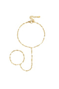 Silver & Gold Hand Chain for Everyday Wear