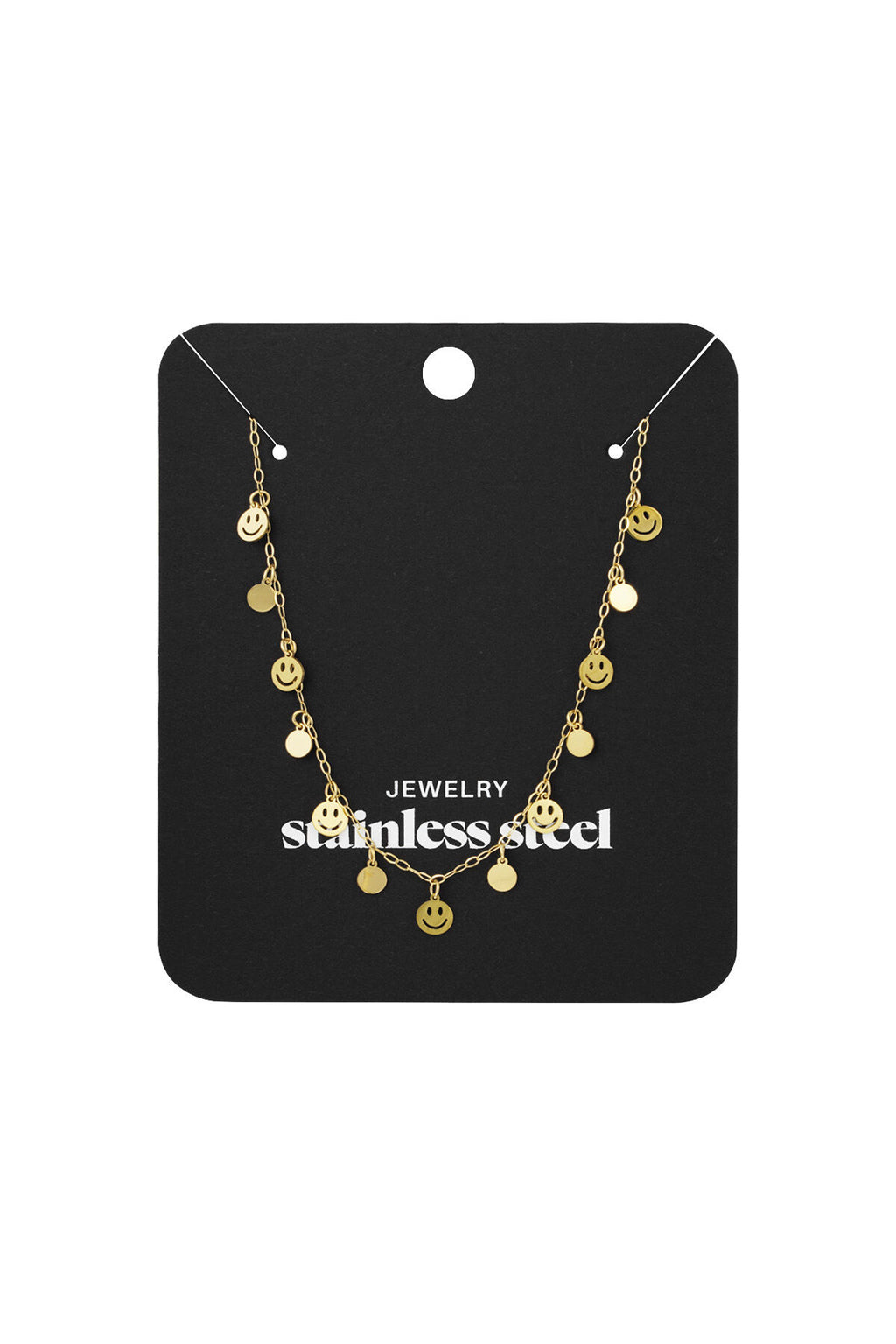 Smiling Face Pendant Necklace for Everyday Wear