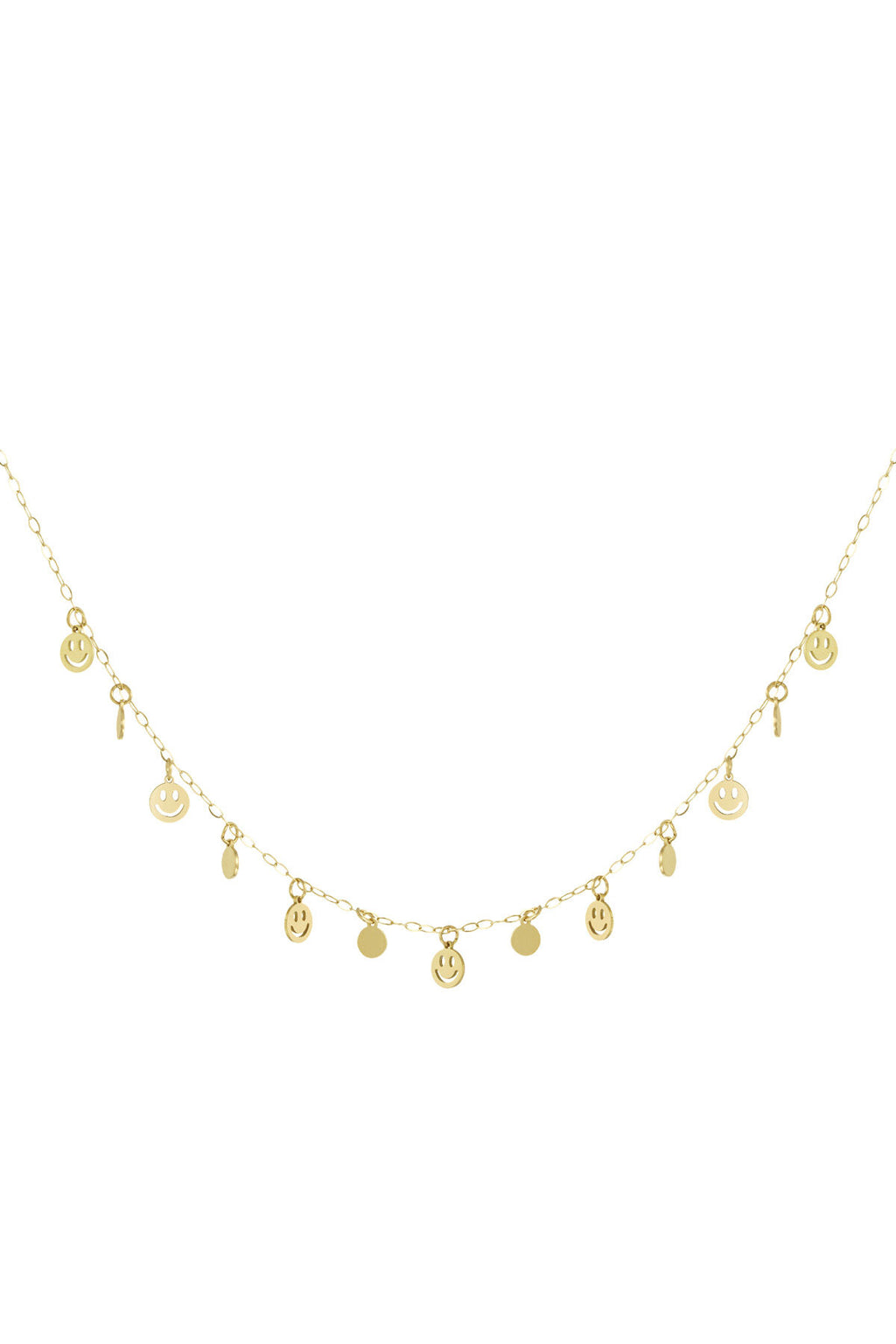 Smiling Face Pendant Necklace for Everyday Wear