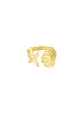 Statement Ring in Silver & Gold
