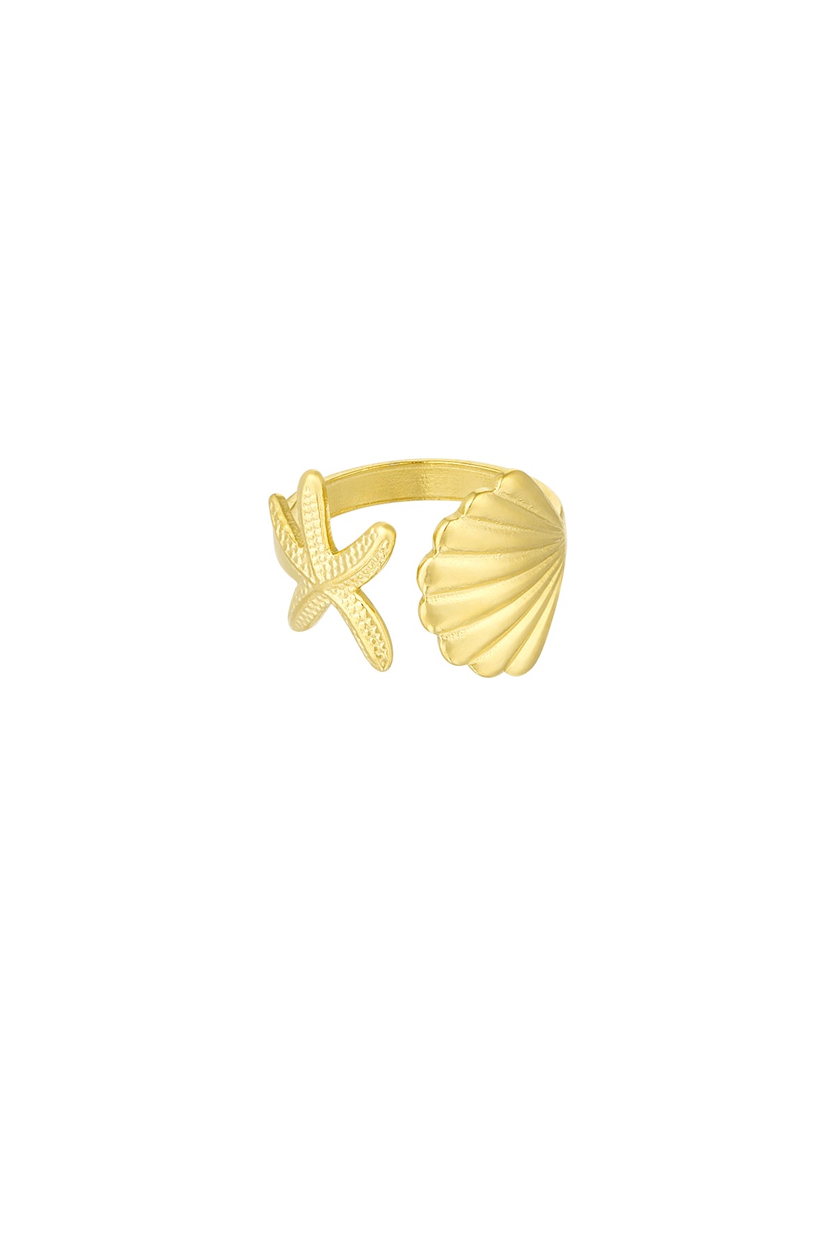 Statement Ring in Silver & Gold
