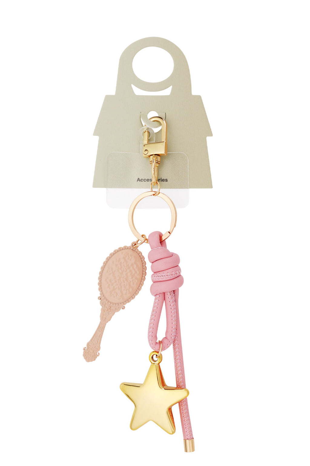Charming Pink Alloy Bag Accessory for Looks