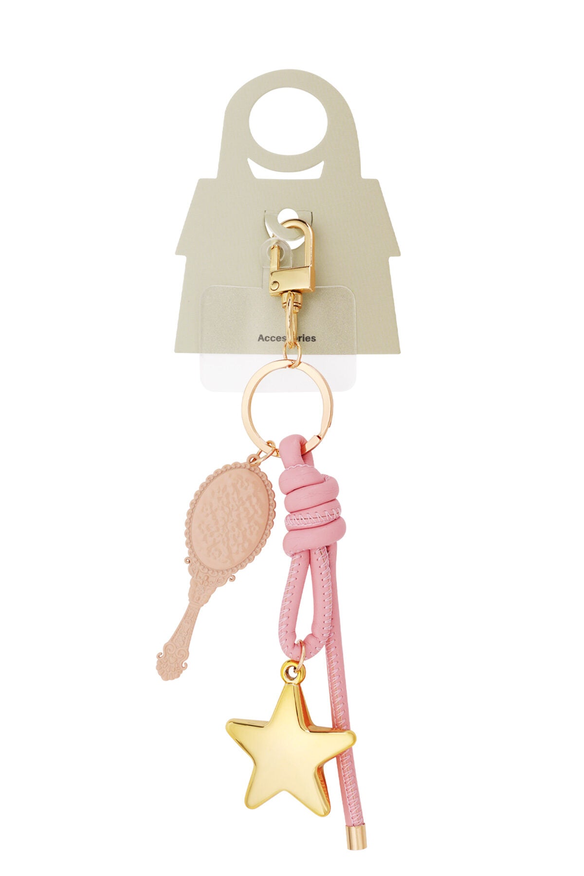 Charming Pink Alloy Bag Accessory for Looks