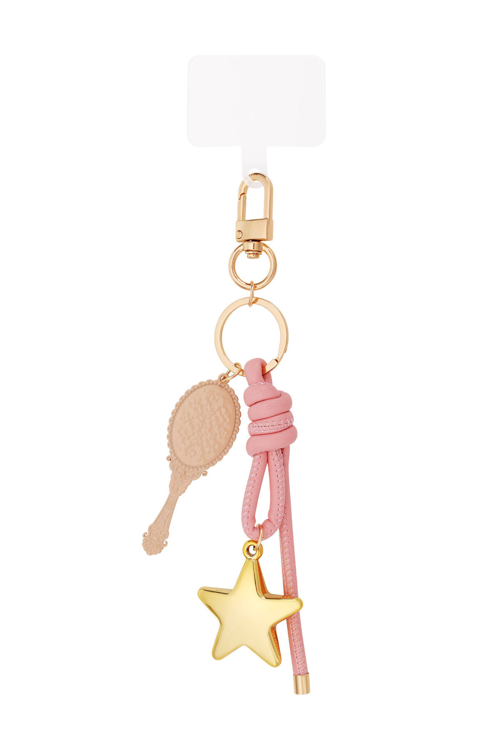 Charming Pink Alloy Bag Accessory for Looks
