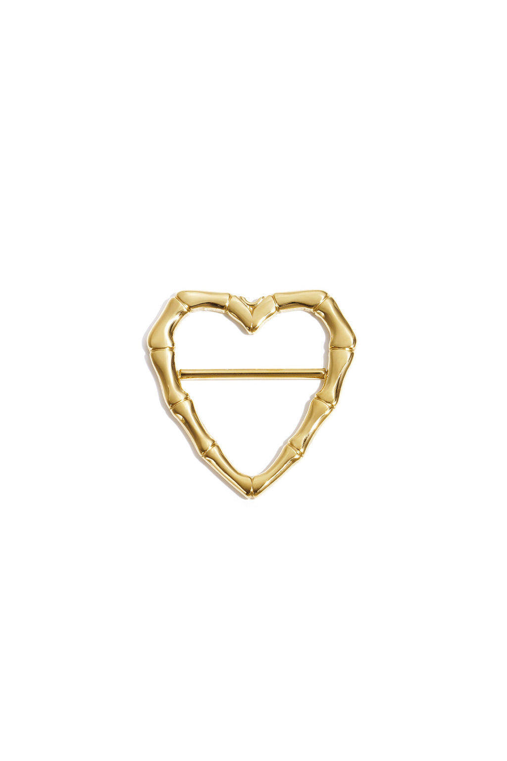 Gold Heart Silk Scarf Clip for All Occasions