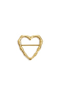 Gold Heart Silk Scarf Clip for All Occasions