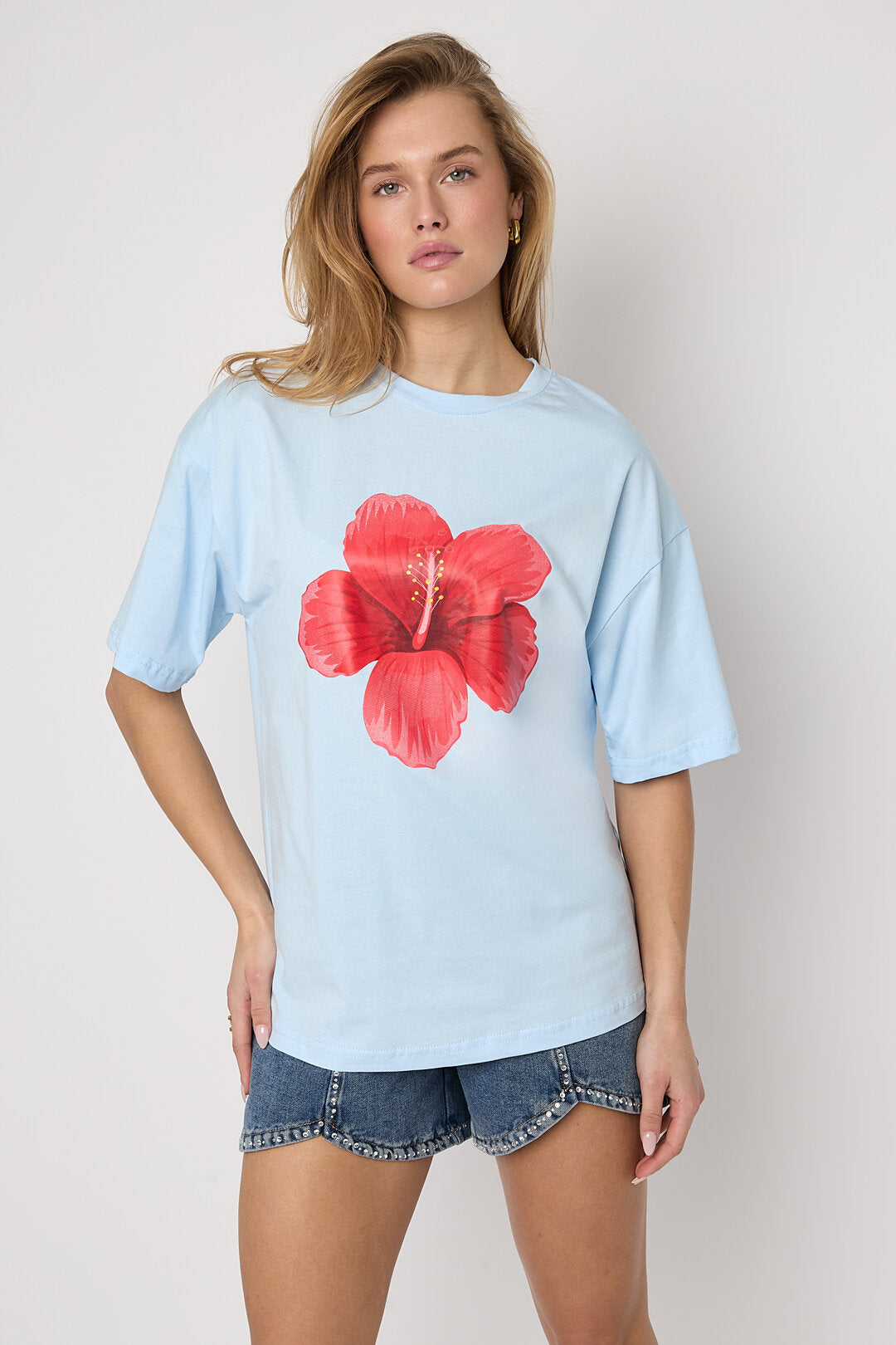 Relaxed Fit Floral Print T-Shirt