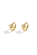 Star Hoop Earrings for Women - Silver & Gold
