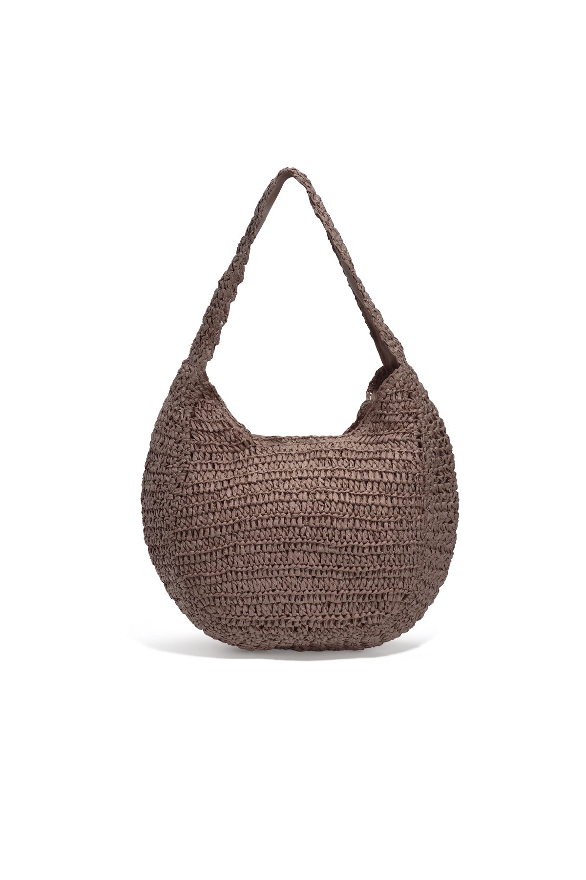 Round Straw Beach Bag