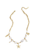 Gold-Plated Beaded Necklace 