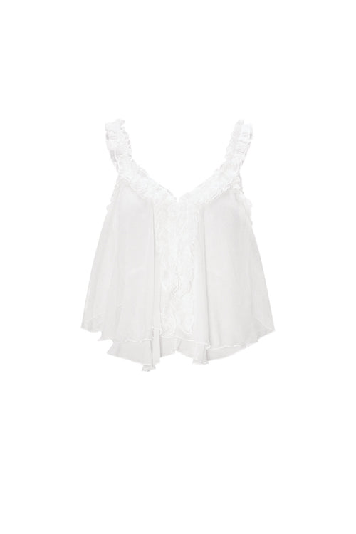 Chiffon Ruffle Cami Top