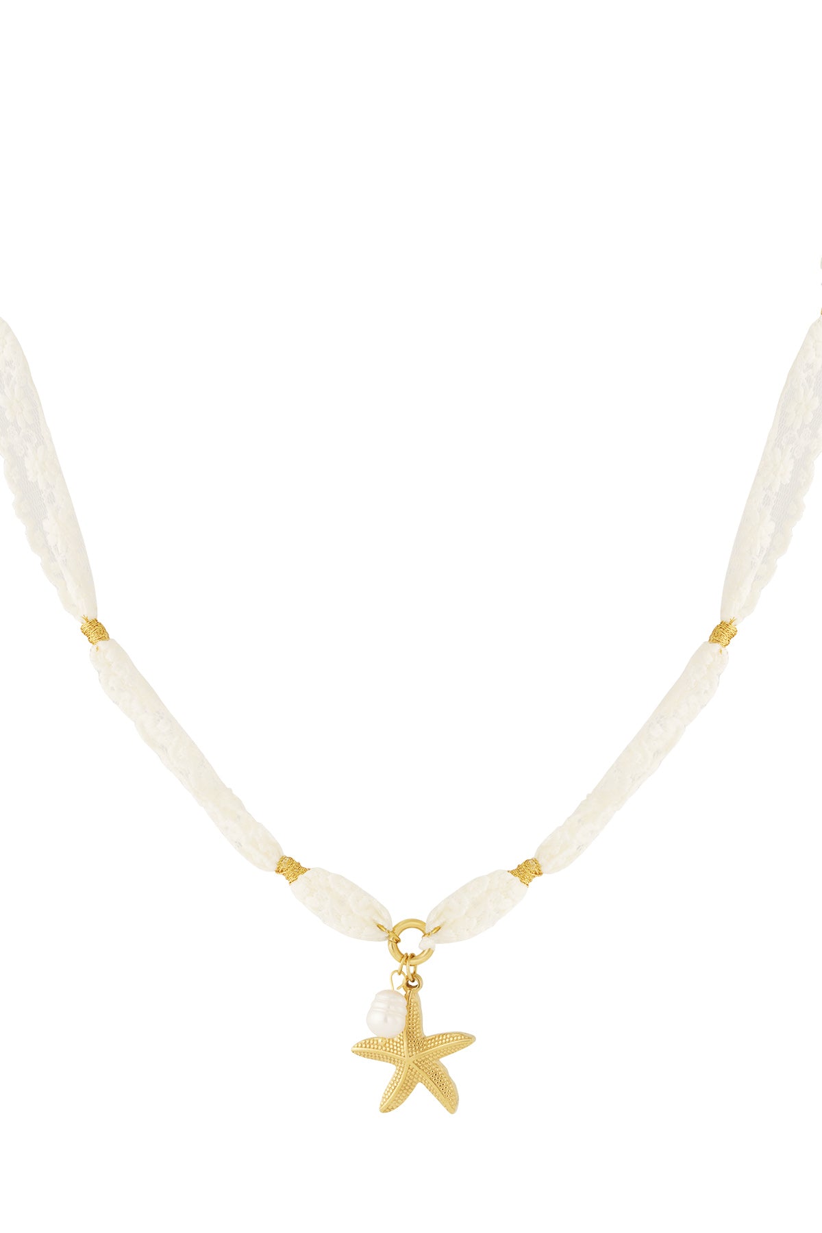 White Braided Necklace