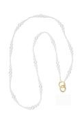 White Gold Crystal Phone Chain