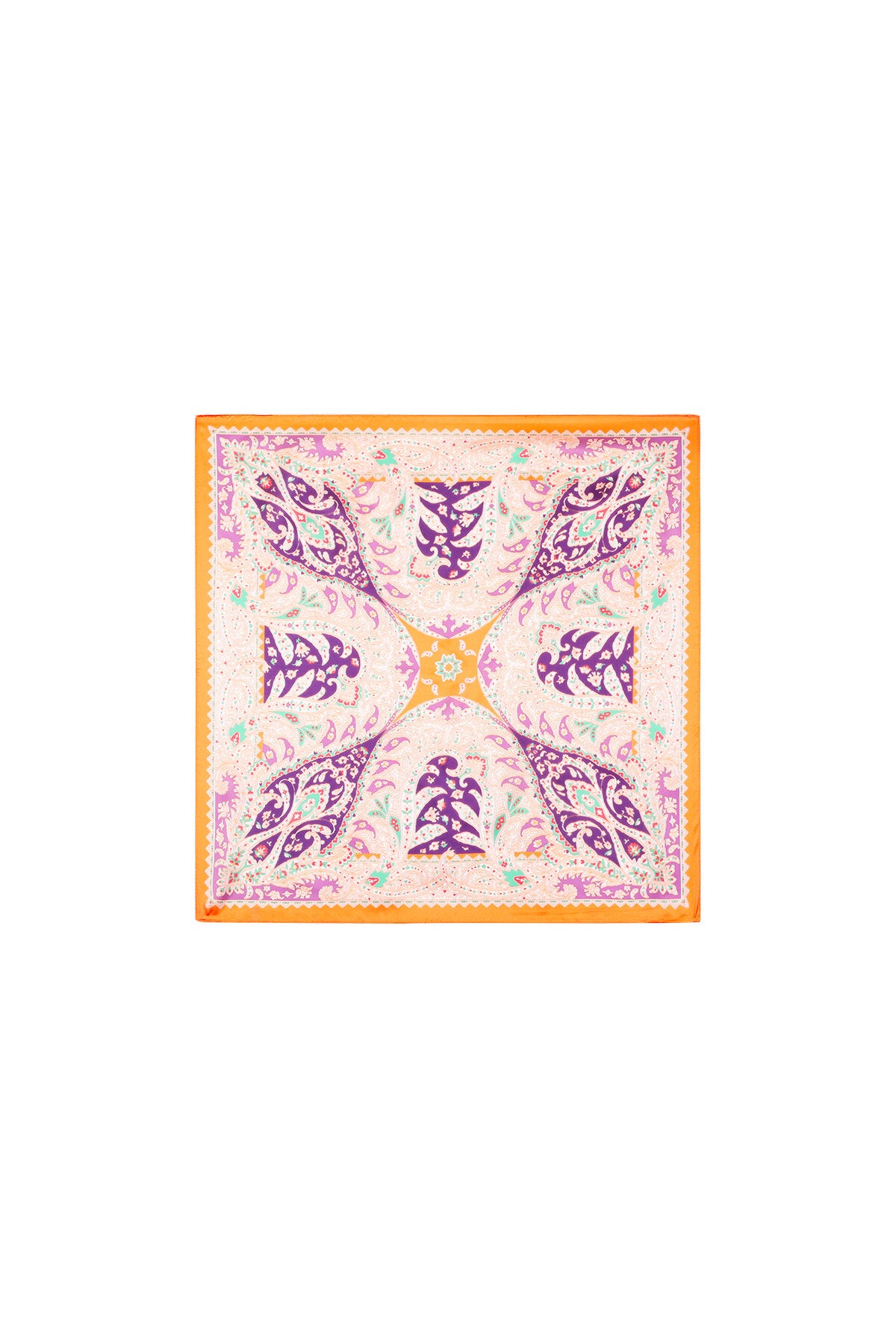 Summer Scarf in Orange and Light Pink