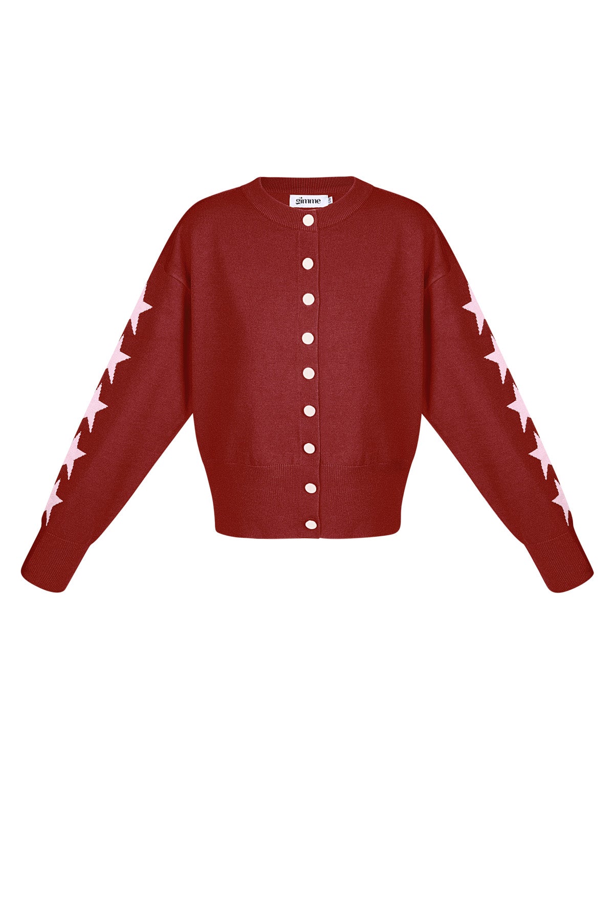 Knit Cardigan Women's Cropped Style Star 