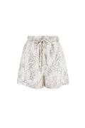 Floral Print Drawstring Shorts