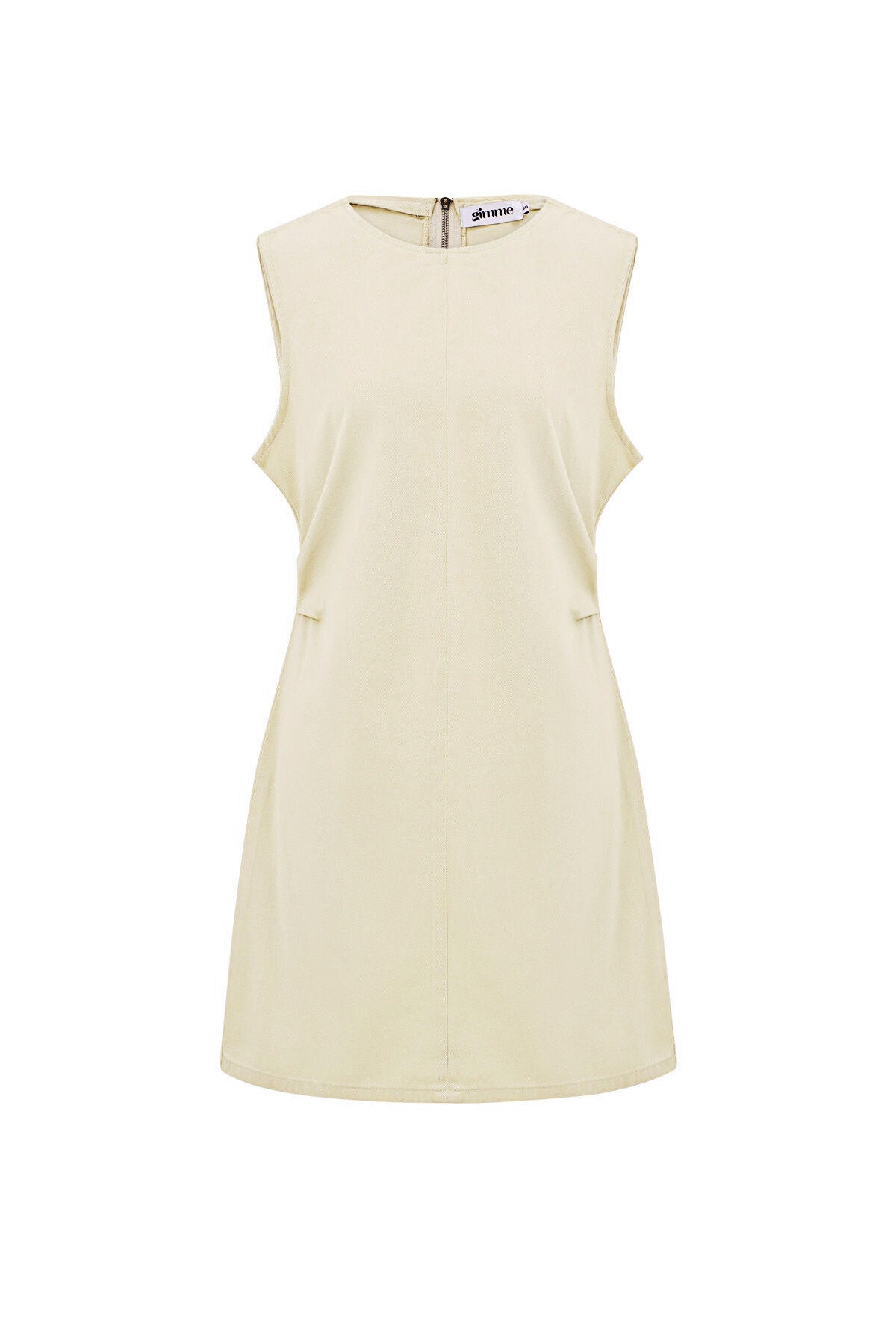 Light Blue Cotton Mini Dress for Summer