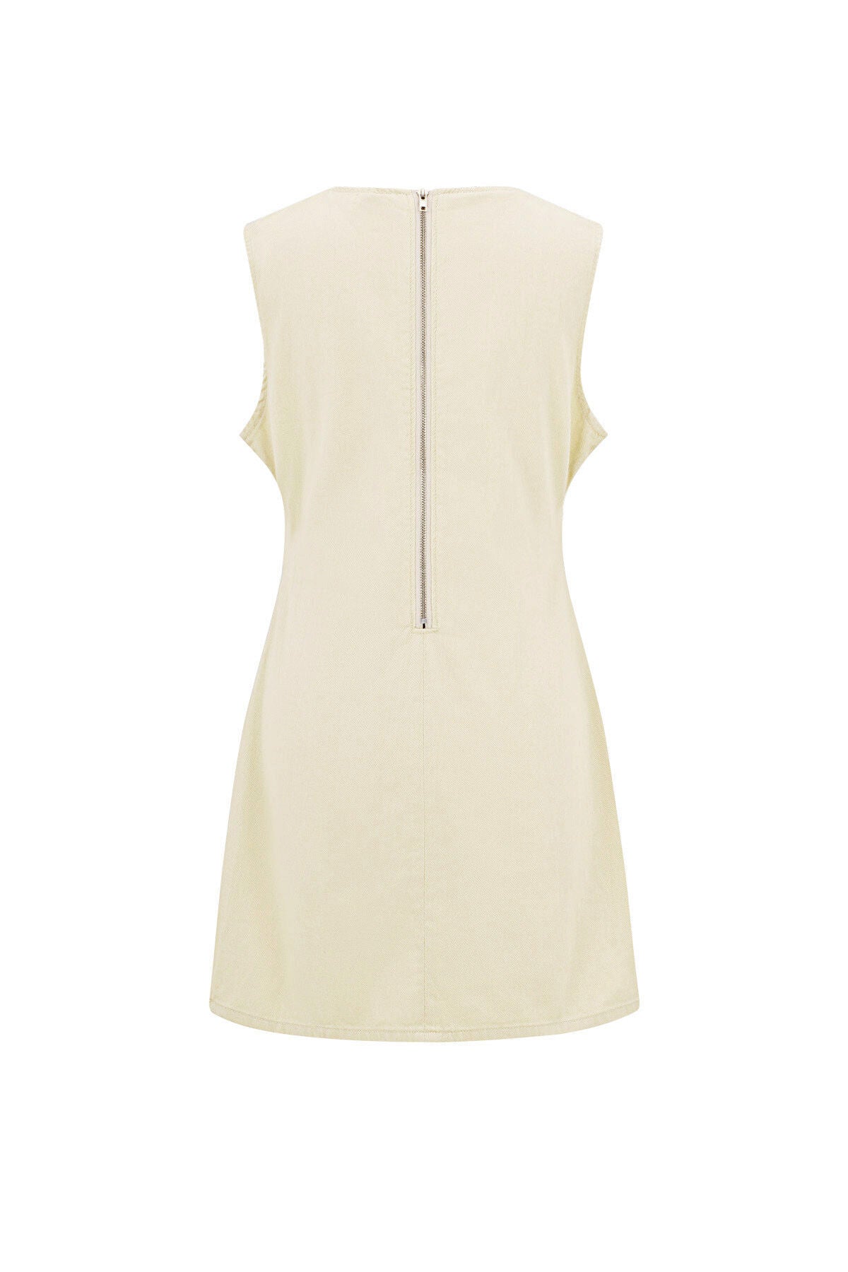 Light Blue Cotton Mini Dress for Summer