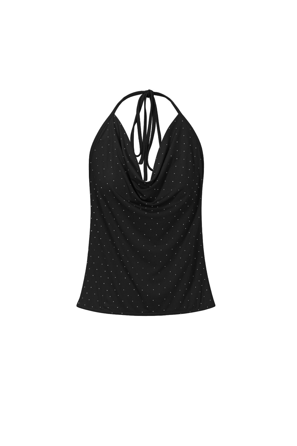 Halter Cowl Neck Tank Top