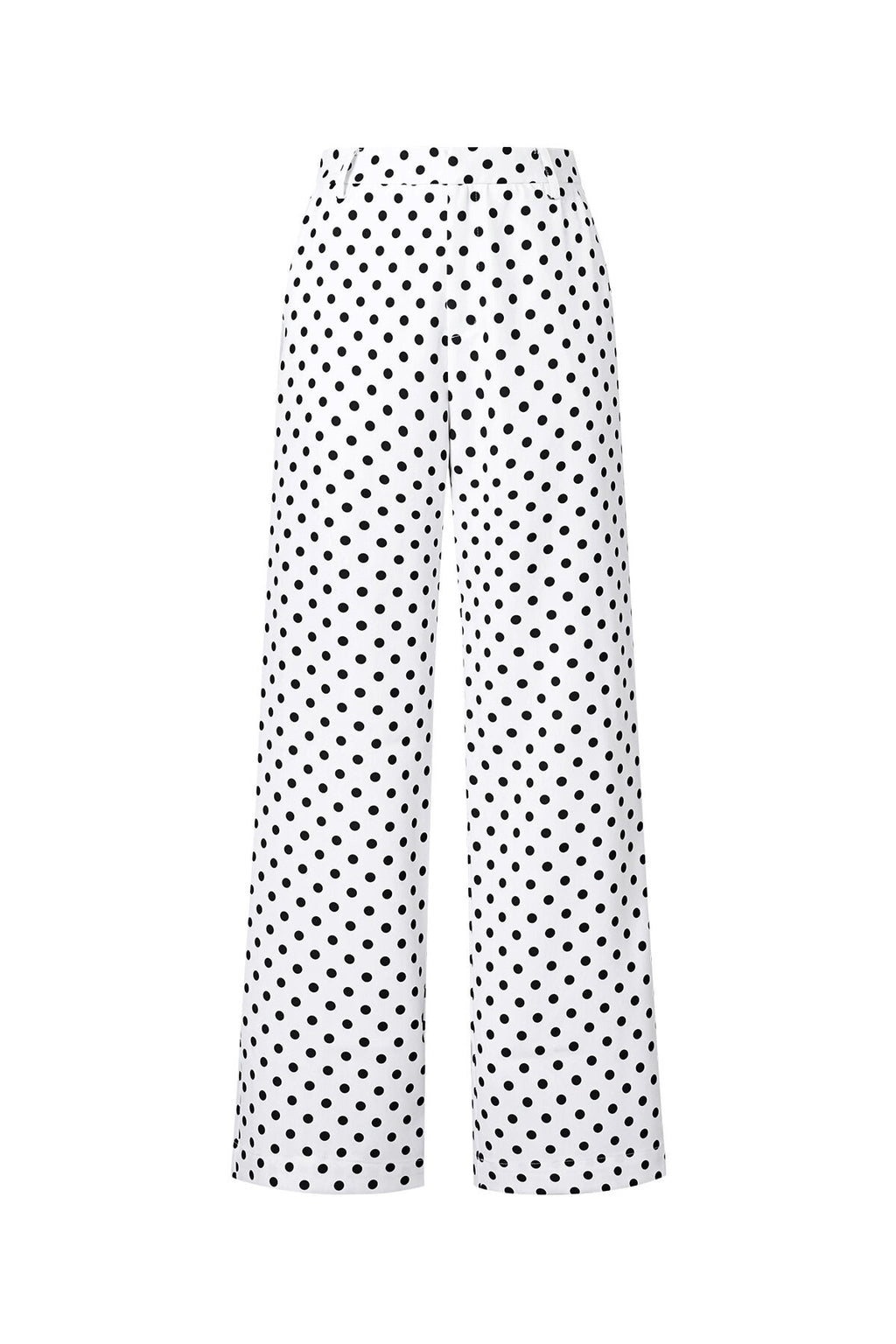 Polka Dot Straight Pants 