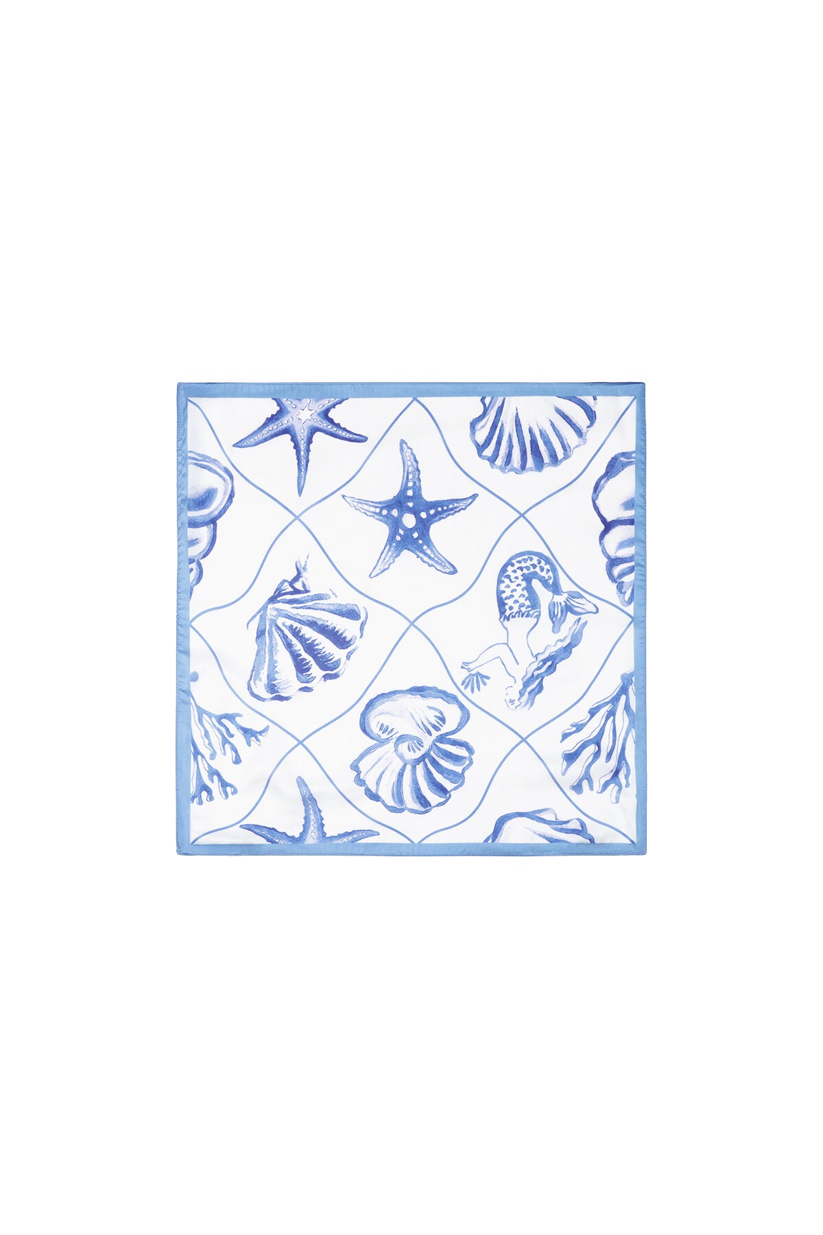 Blue Summer Scarf for Beach Getaways