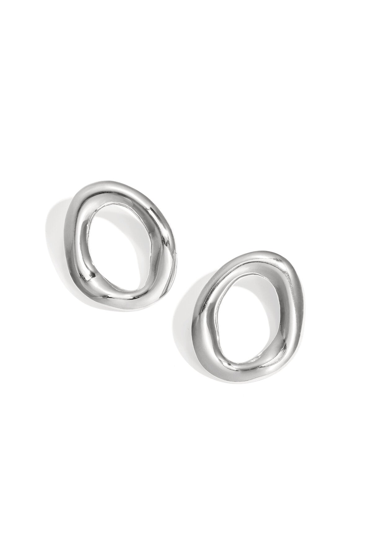 Circle Stud Earrings for Everyday Wear