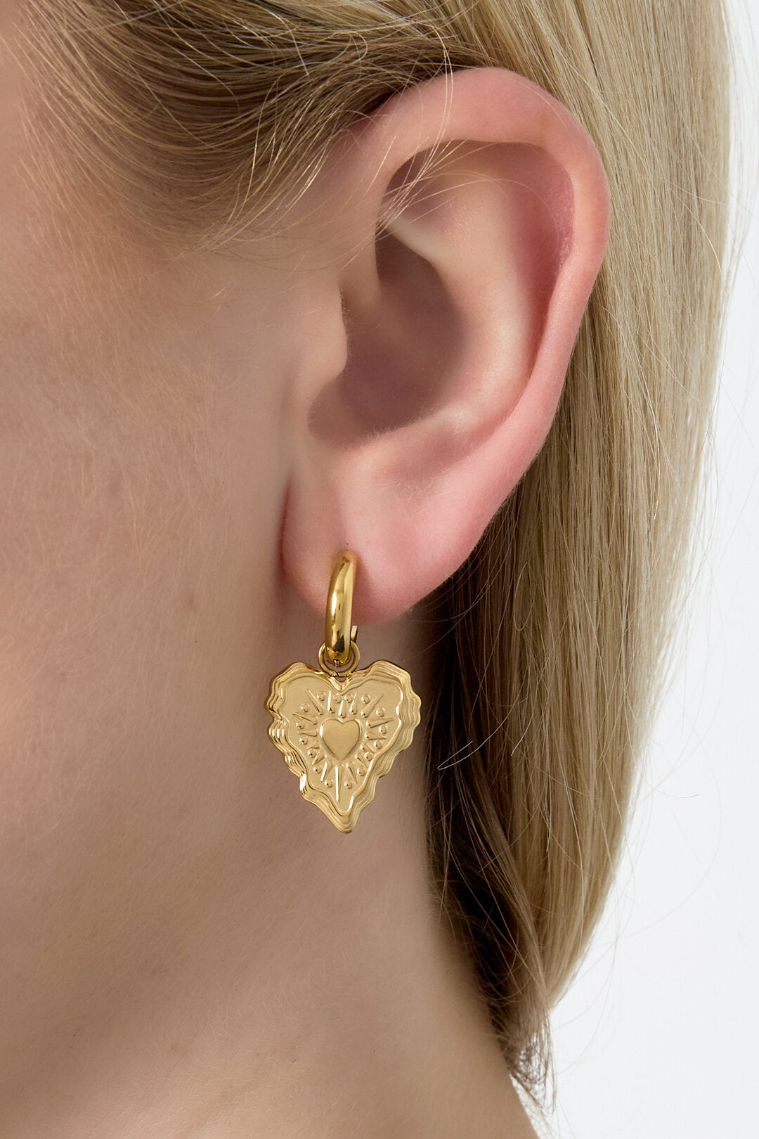 Heart Drop Earrings