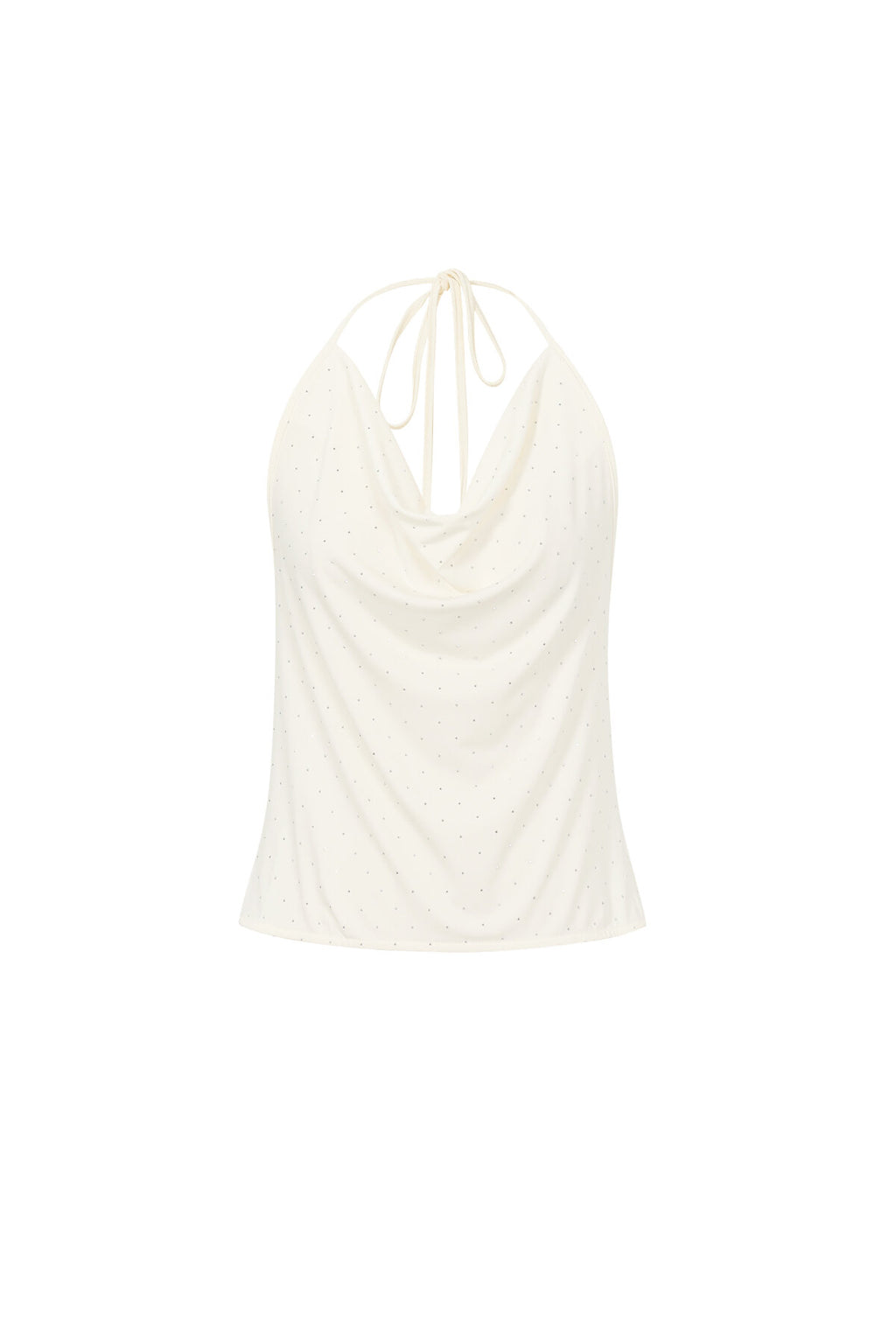 Halter Cowl Neck Tank Top