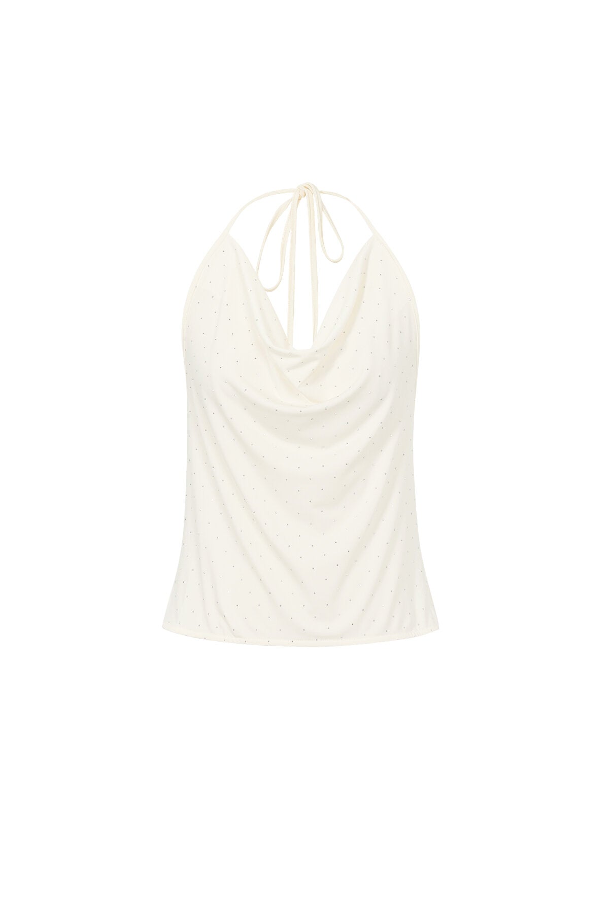 Halter Cowl Neck Tank Top