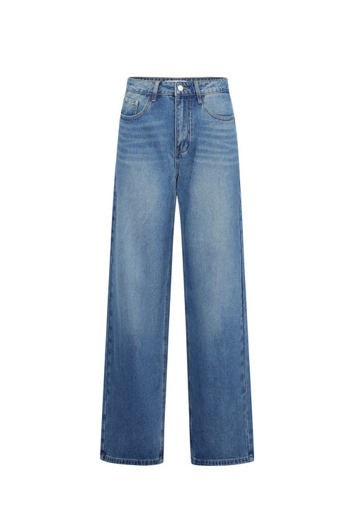 Gimme Casual Heart Straight Denim Pants