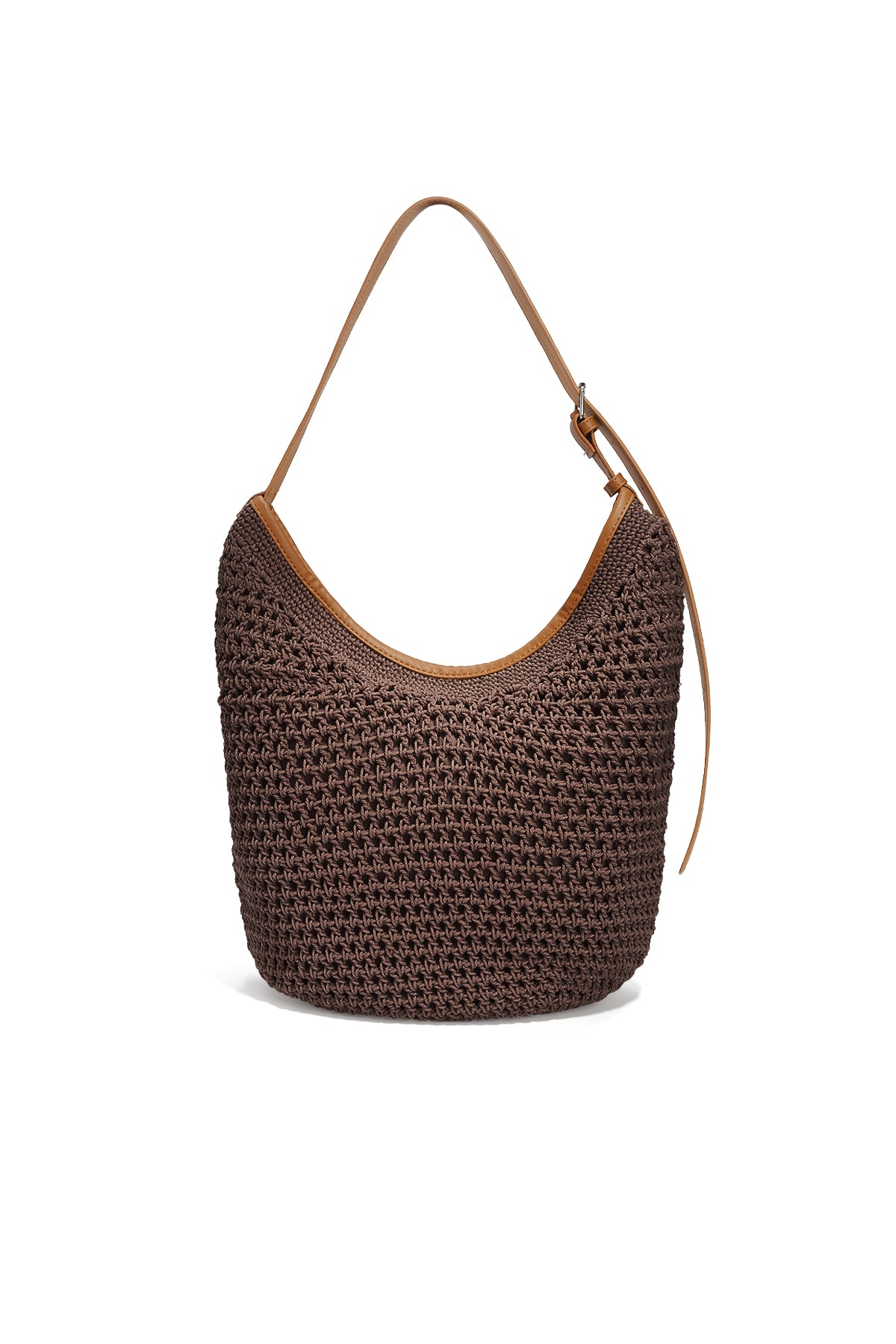 Chi Beige Round Beach Bag 