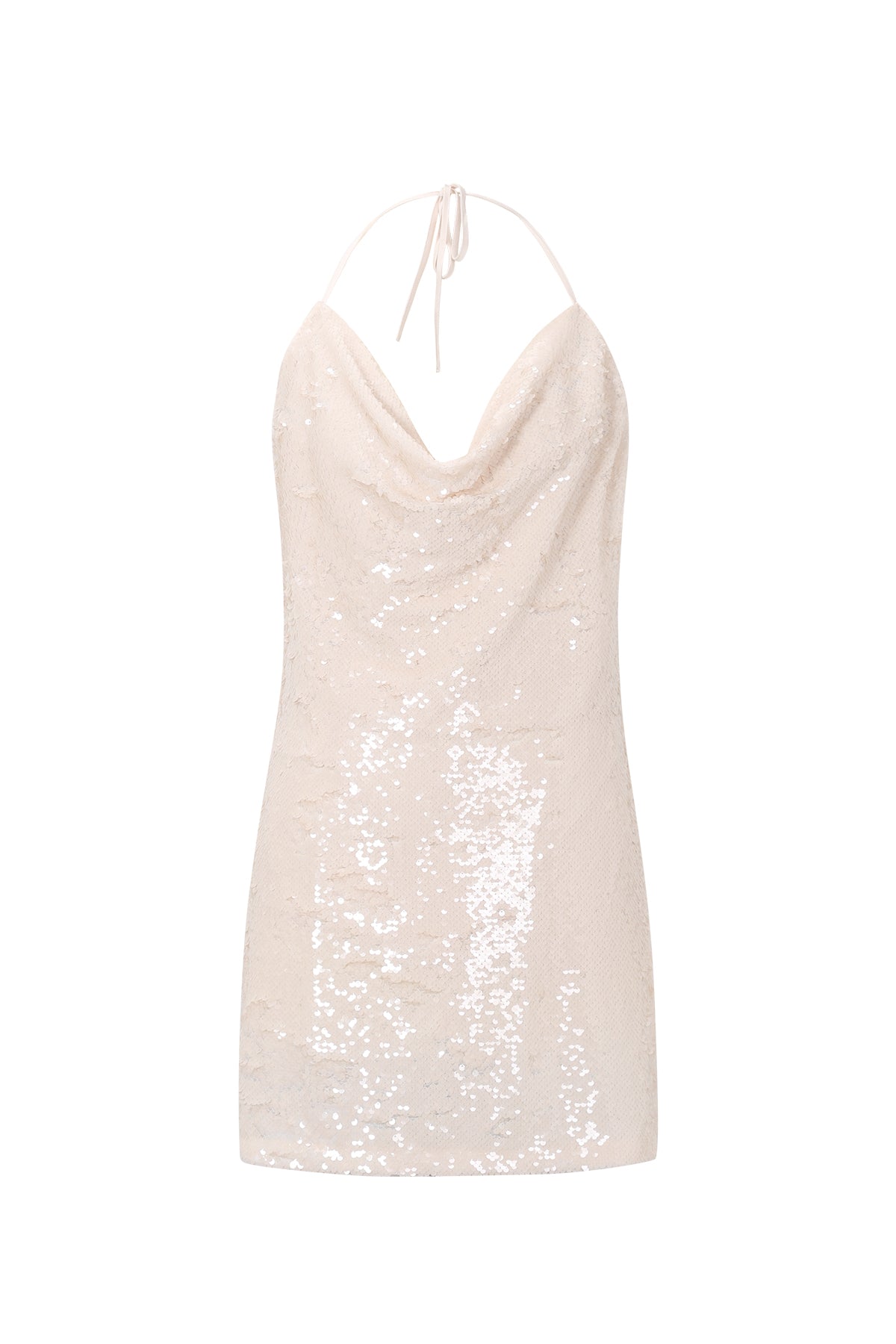  Pink & Off-White Mini Dress