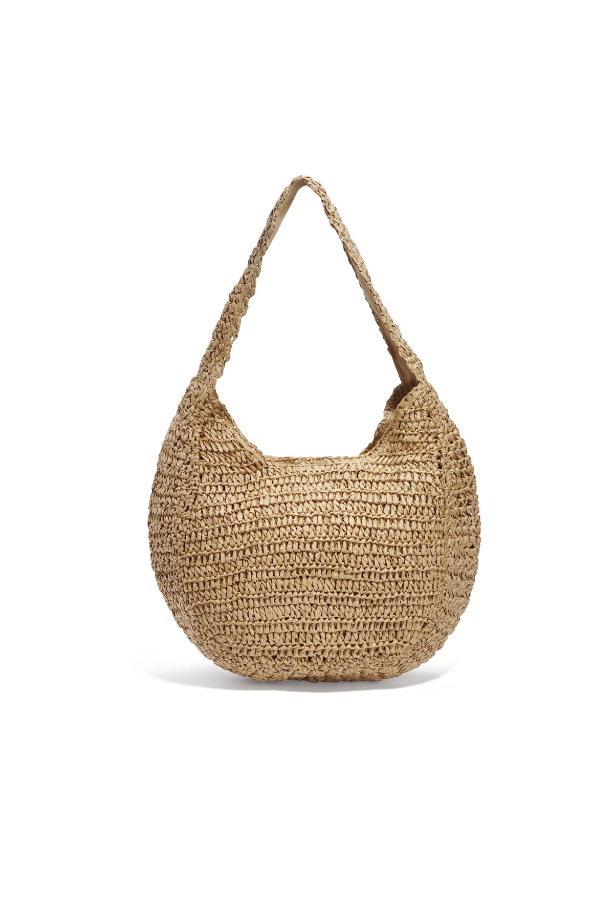 Round Straw Beach Bag