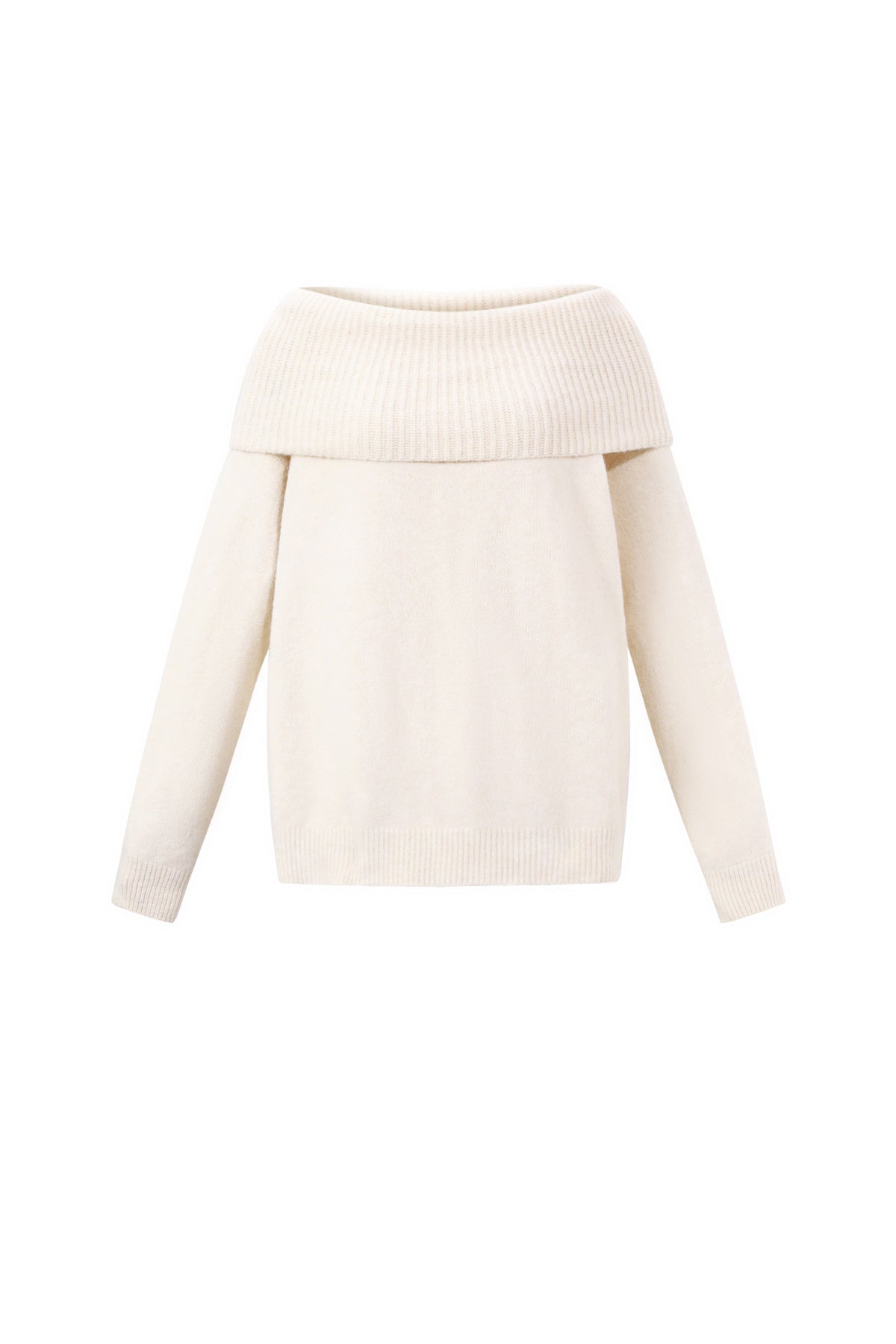 Knitted Women's Off-Shoulder Sweater Elegant 