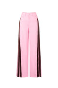 Wide Leg Side Stripe Track Pants
