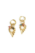 Gold Leaf Drop Earrings