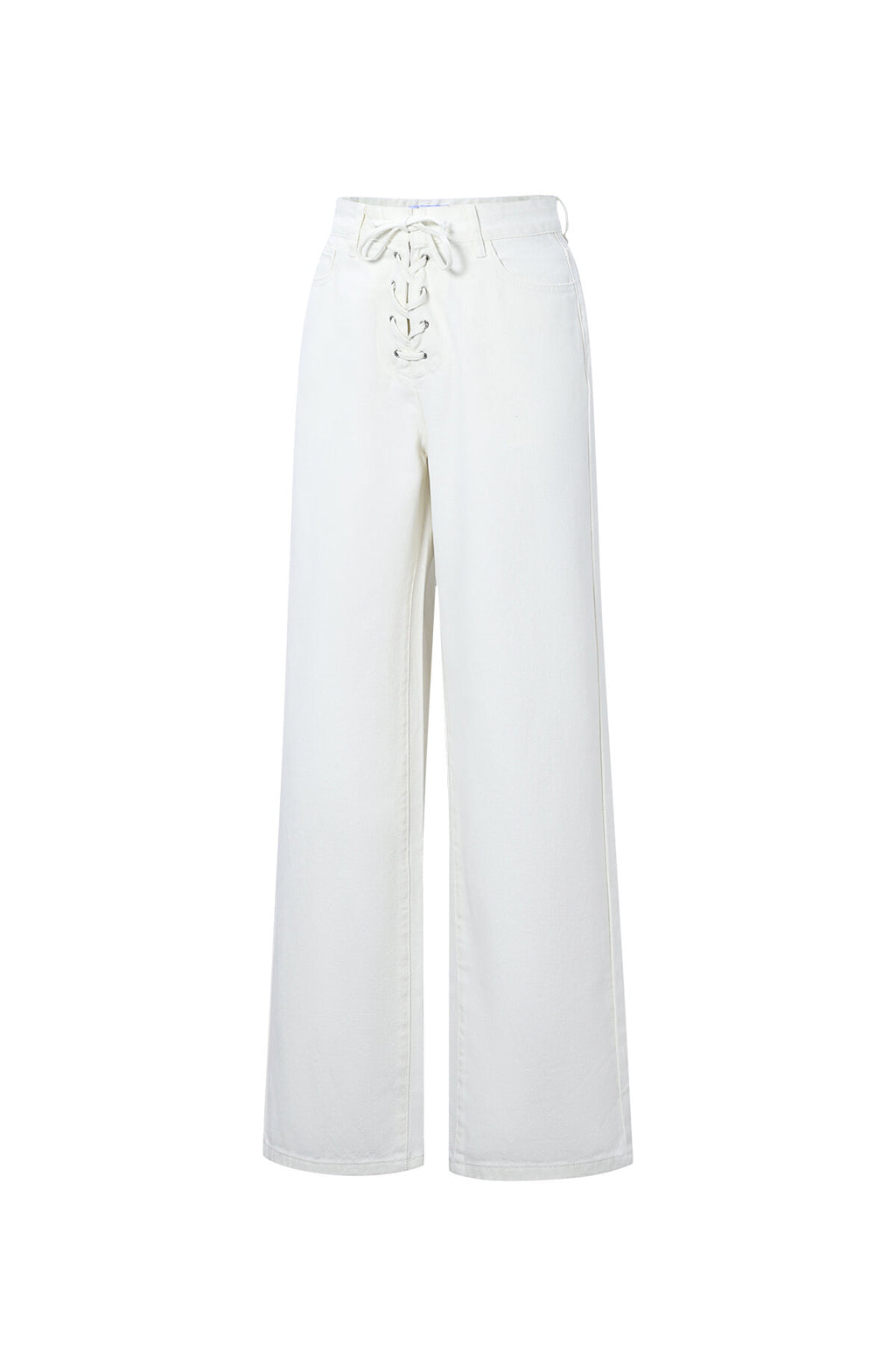 Gimme Off-White Straight Denim Pants - All Fit Comfort