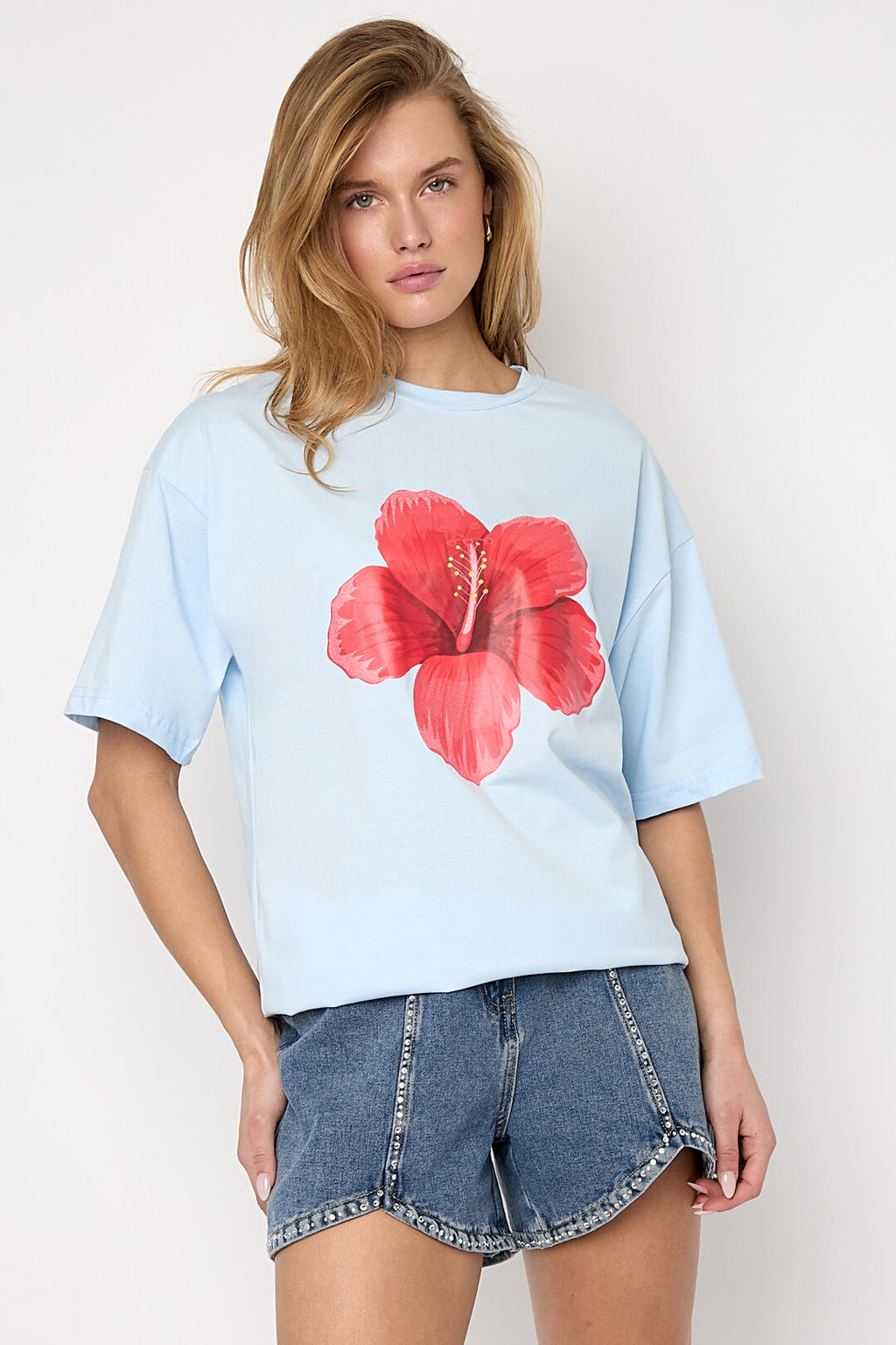 Relaxed Fit Floral Print T-Shirt